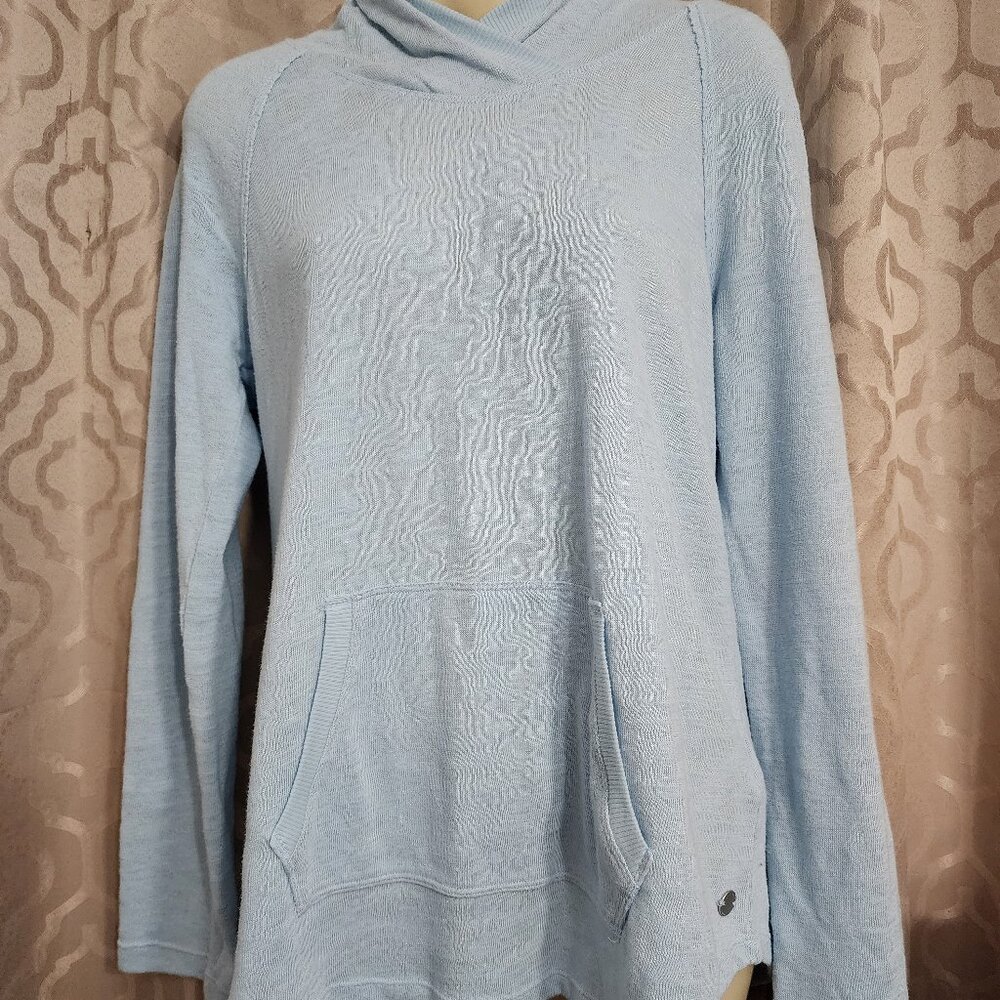Calvin Klein Performance  Light Aqua Dry Hoodie Size Medium